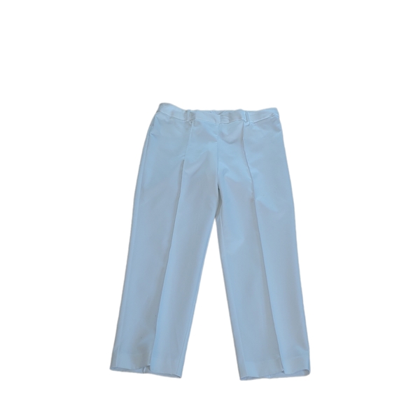 Worthington women modern fit white ankle casual dress straight pants size 10 NWT - Picture 2 of 11